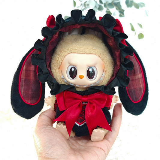 Labubu Bunny Jumpsuit & Princess Shoes Outfit for 1st & 2nd Gen Dolls