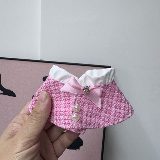 Labubu Doll Cloak - Cute Plaid Shawl for 15-20cm Vinyl Dolls