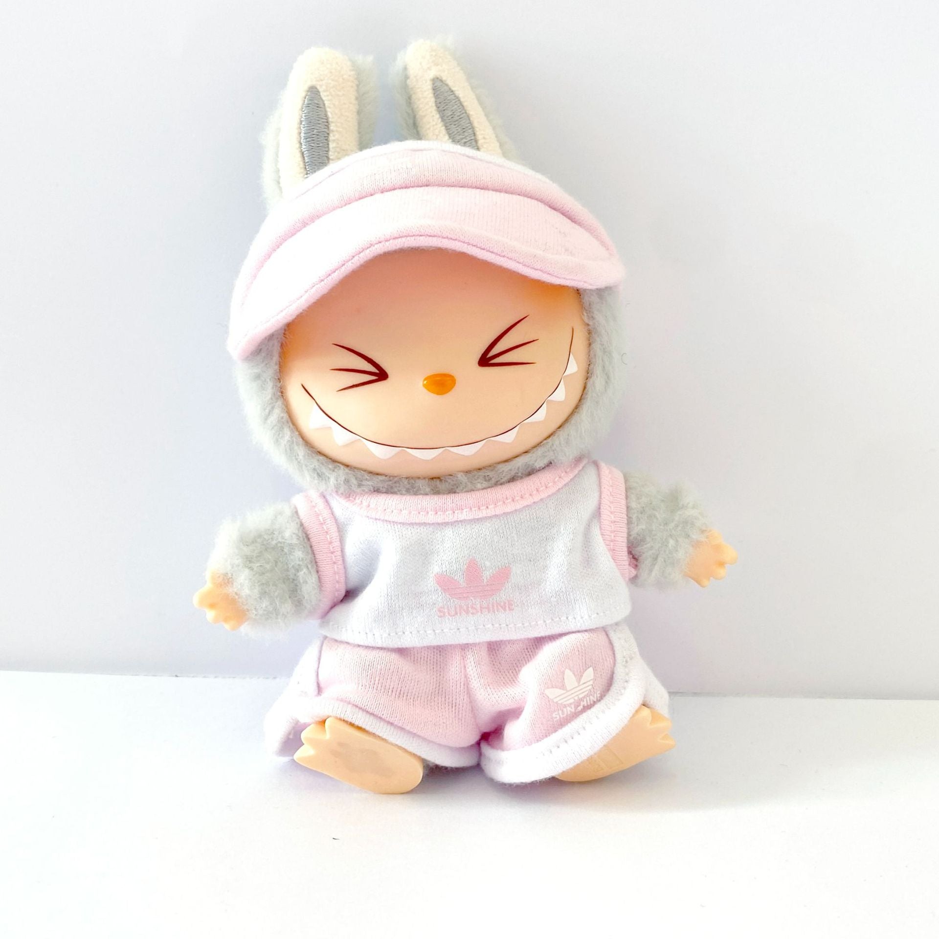 Labubu Doll Baseball Jersey Outfit - 17cm Sportswear for Vinyl Dolls