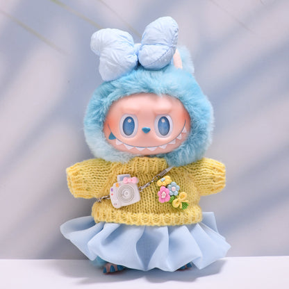 Only baby clothes] one, two and three generations of pendants labubu clothes sweater gauze skirt bow pull cloth baby clothes
