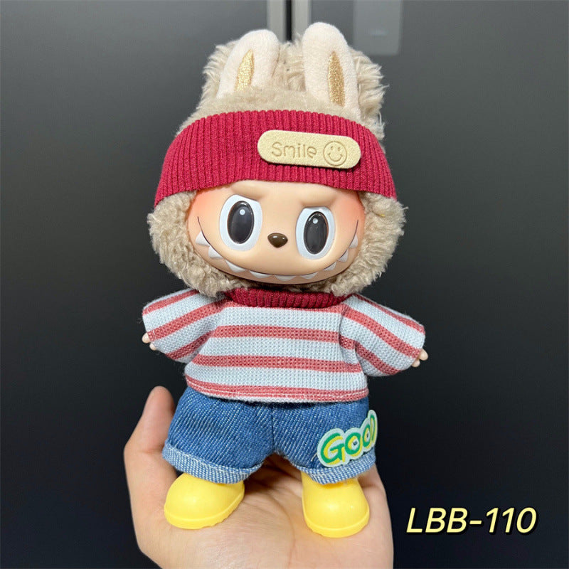 Labubu Doll Clothes Set for 17cm Vinyl Dolls