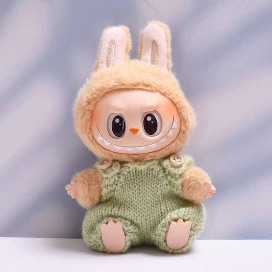 Only clothes] the first and second generation of cloth pendant wool belt pants hat suit Labubu change baby clothes