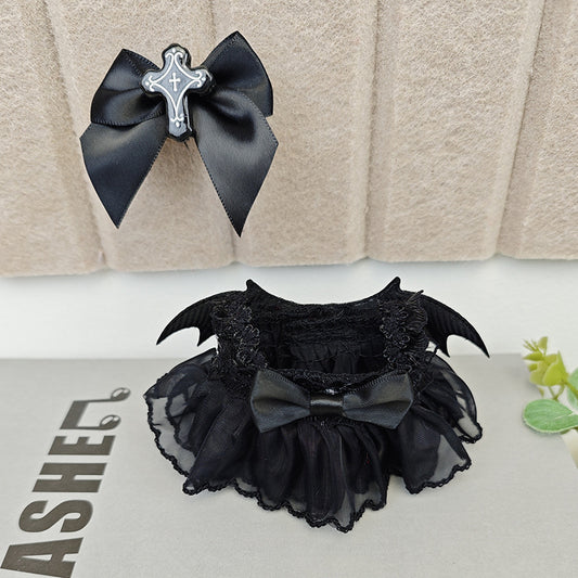Labubu Dark Angel Skirt for 17cm Pendant Doll