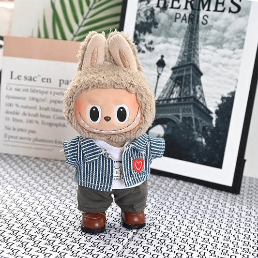 Only clothes] the first and second generation of LA cloth clothes Macaron vinyl toy doll plush pendant doll