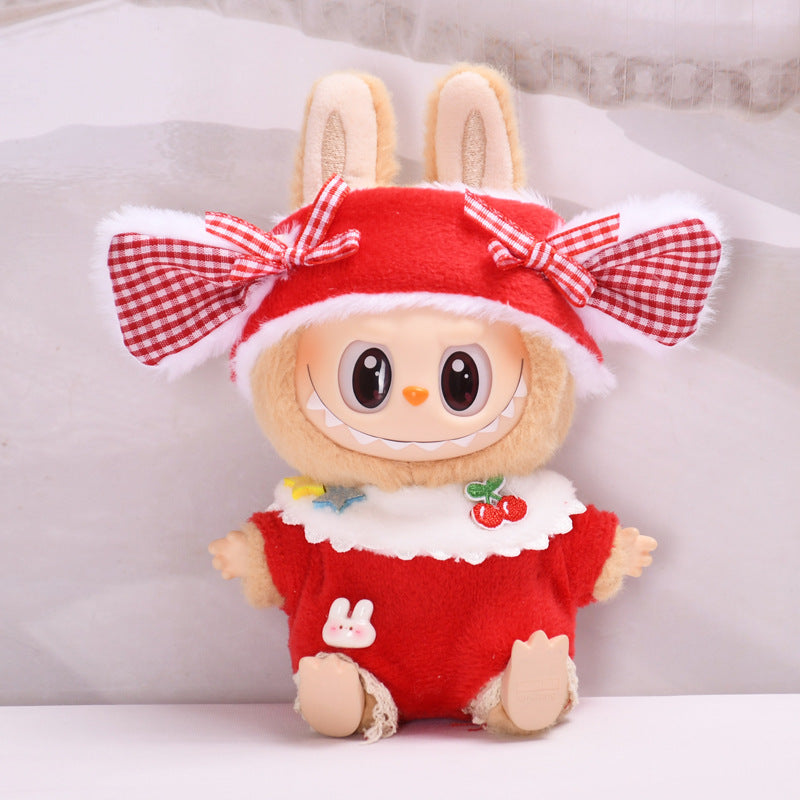 Only clothes] second generation blind box Labubu clothes pendant cloth cloth sit party series keychain doll dress