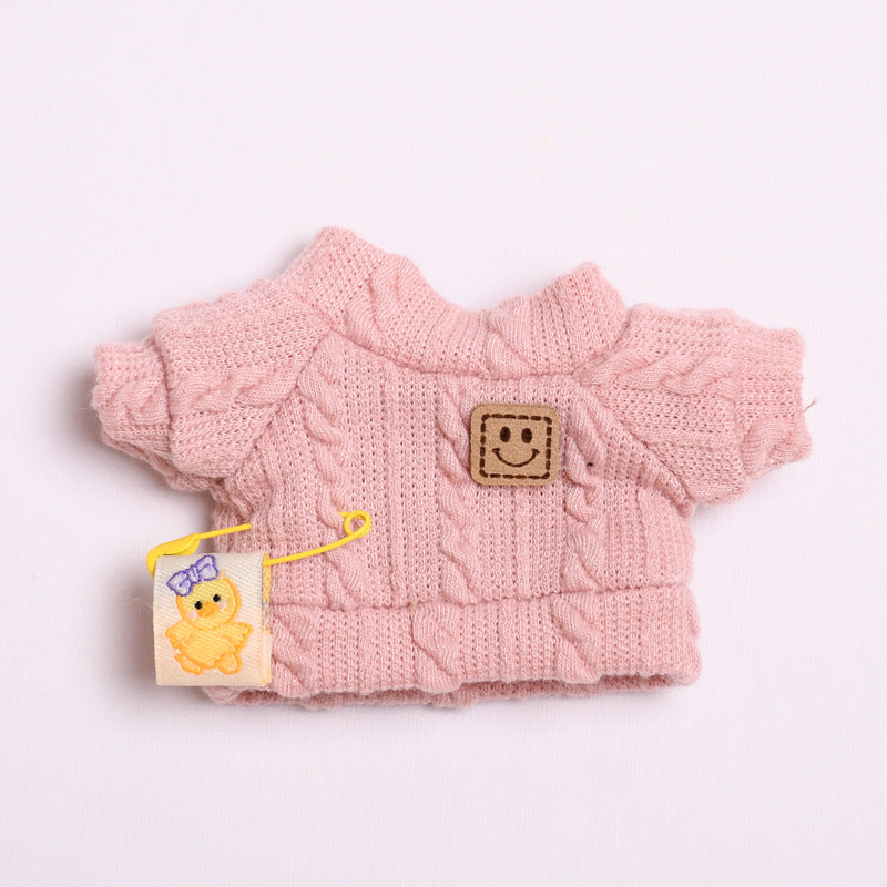 Labubu Doll Clothes - Smiley & Twist T-Shirts with Shorts Outfits