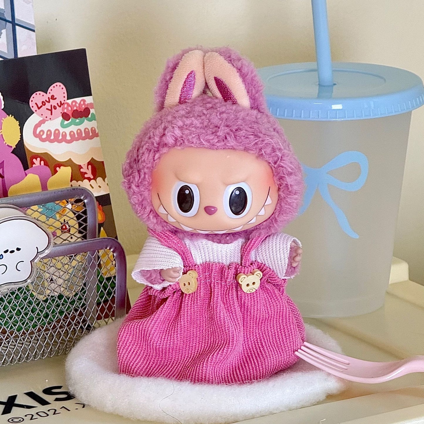 17cm Labubu doll clothes suit 17cm Labubu generation two generation doll pendant clothes wholesale