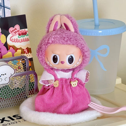 17cm Labubu doll clothes suit 17cm Labubu generation two generation doll pendant clothes wholesale