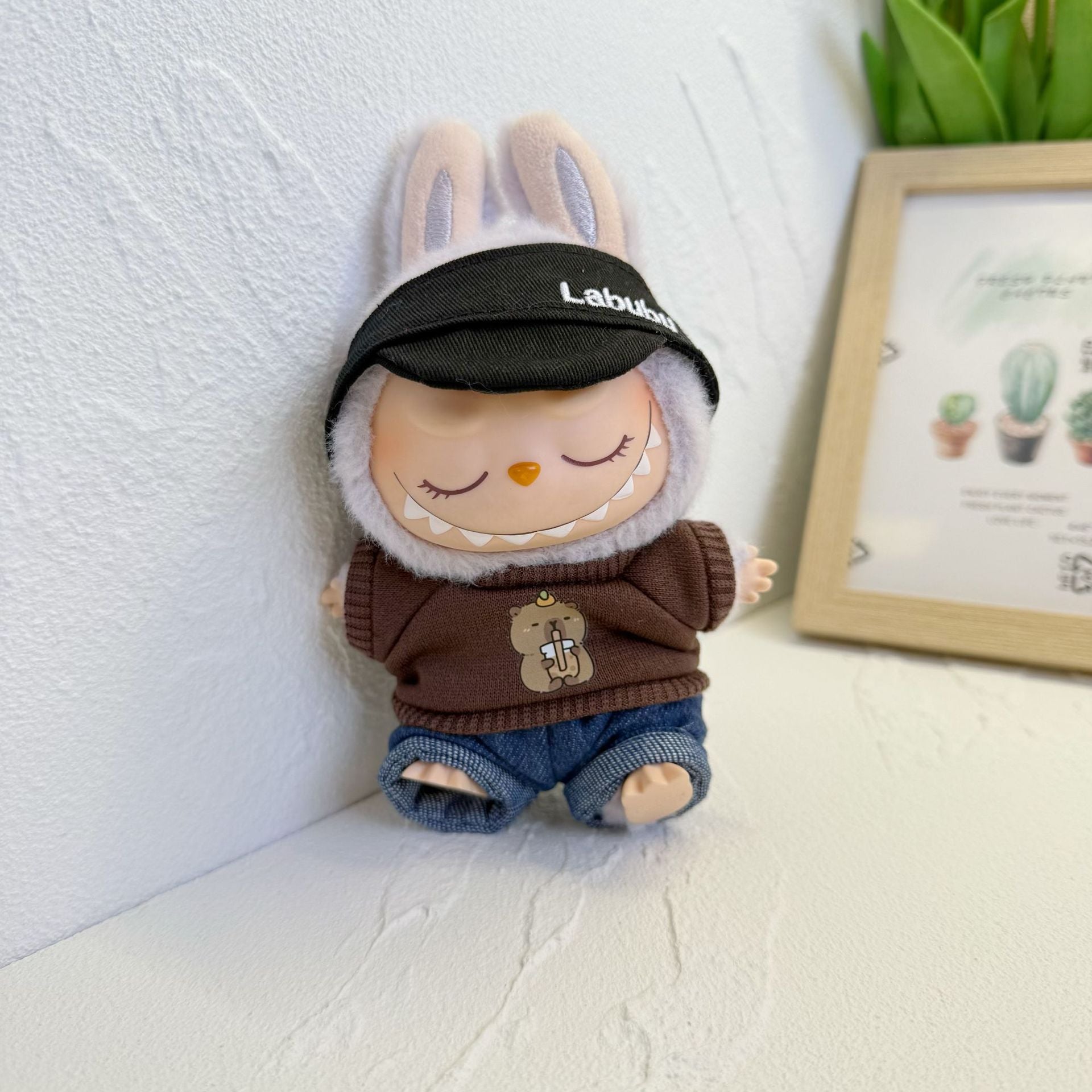 Baby Clothes Only] One or Two Generation Pendant Labubu Clothes Colorful T-Shirt Shorts suit Blind Box Labubu Baby Clothes New