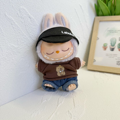 Baby Clothes Only] One or Two Generation Pendant Labubu Clothes Colorful T-Shirt Shorts suit Blind Box Labubu Baby Clothes New