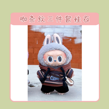 Labubu Doll Clothes for 17cm Vinyl Doll - Cute Outfits