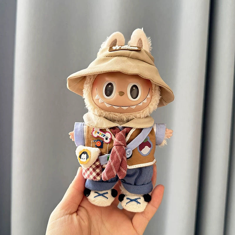 Labubu Doll Clothes Set - Macaron Bone Vest Outfit for 1st & 2nd Gen