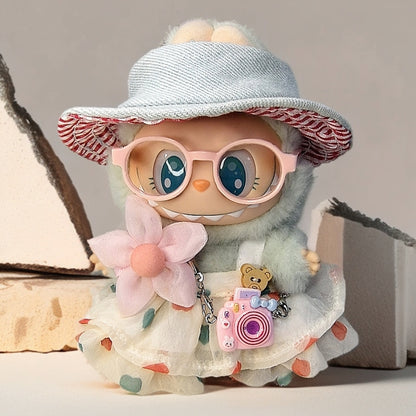 Labubu Doll Outfit Set - Skirt, Hat & Accessories