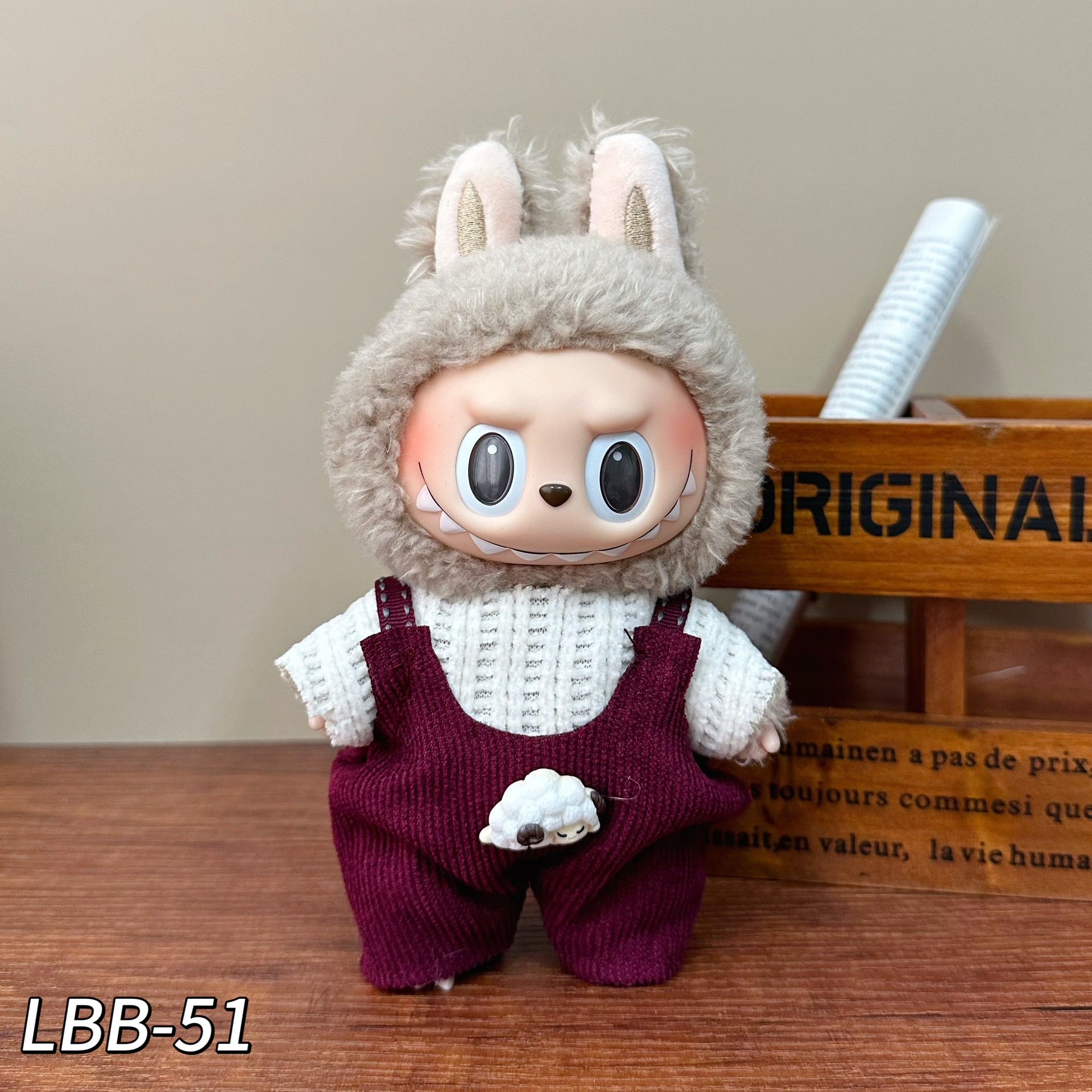 Wholesale Labubu Clothes Labubu Baby Clothes 17cm Doll Pendant First and Second Generation Doll Clothes Set Toys