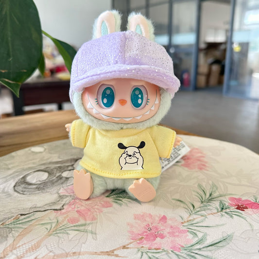 Only clothes] pendant cloth cloth clothes one or two generation LAUBU doll for yellow puppy shirt hat suit