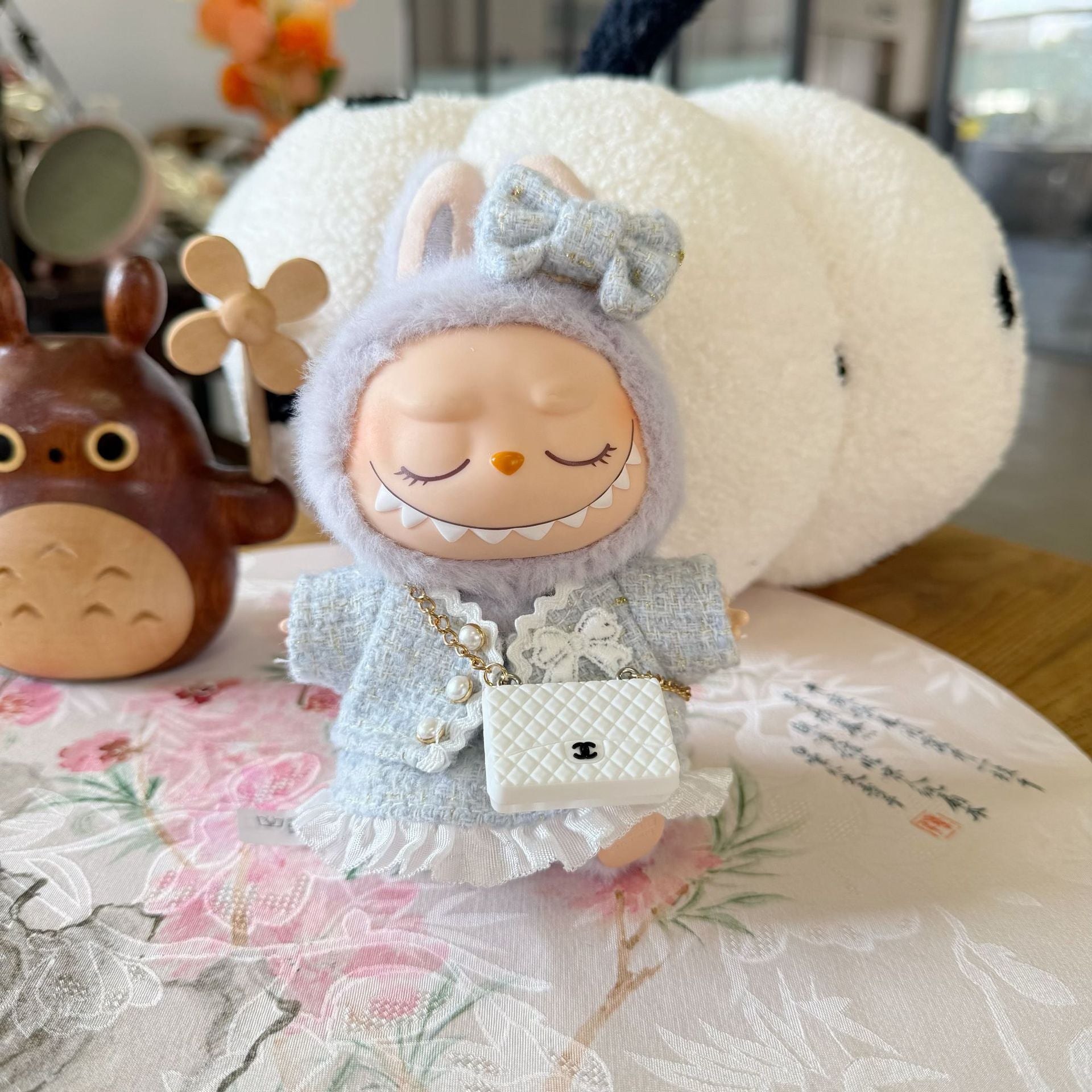 Only clothes] bubble Mart LABUBU clothes pendant pull cloth sit party series baby clothes small fragrance clothes