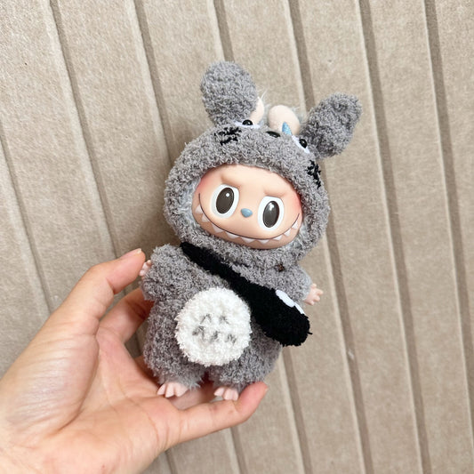 Only clothes] LABUBU doll clothes cloth cloth vinyl key chain doll for pure handmade Totoro suit