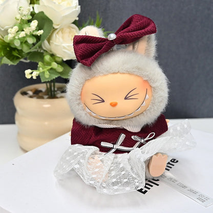 Only Clothes Labubu Doll Clothes 17cm Plush Vinyl Labubu Doll Party Replacement Suit M-116