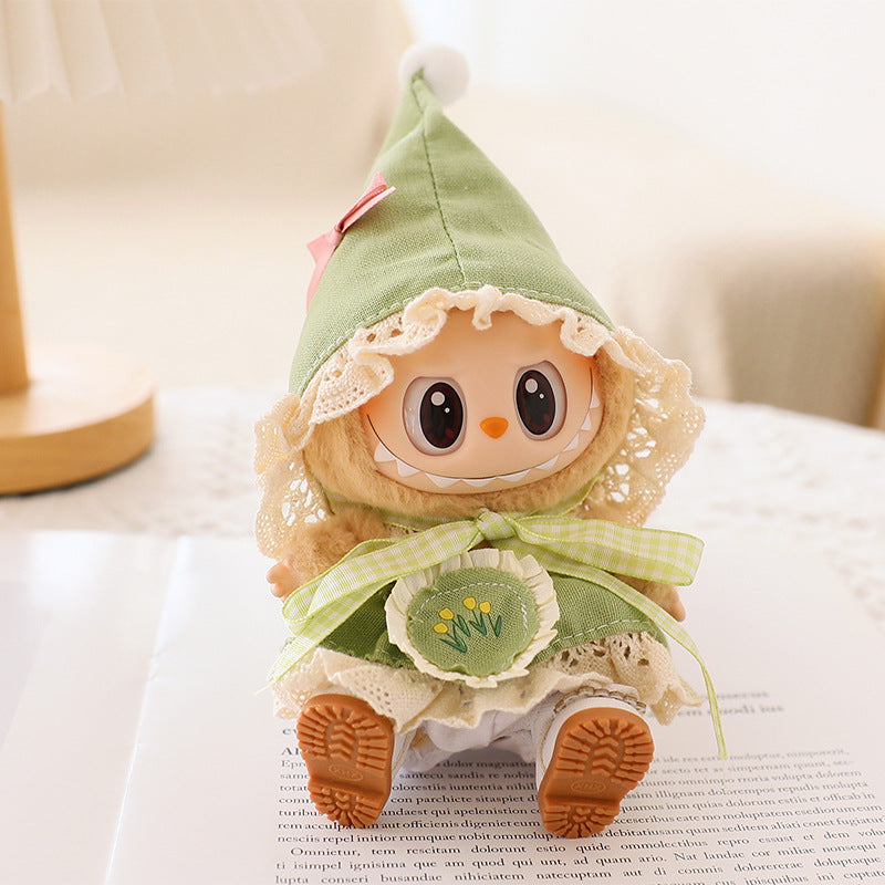 Generation II Rabub Sitting Party Series Doll Baby Coat Blind Box LAUBUB suit Shoes for Elves
