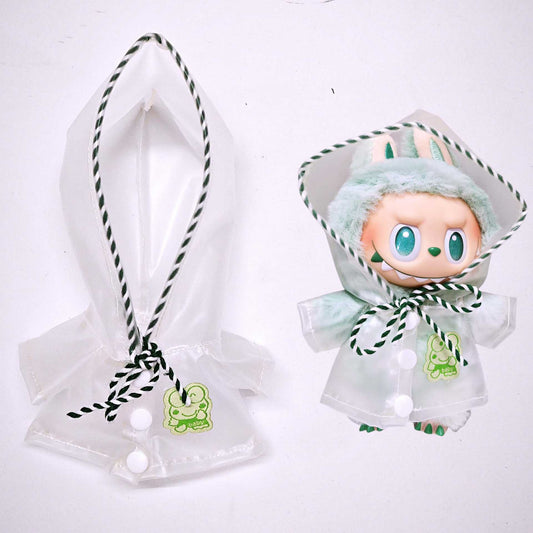 Labubu Doll Raincoat Outfit for 15cm & 17cm Dolls - Macaron Style