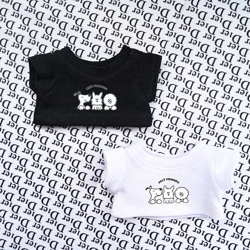 Only clothes] the first and second generation of LA cloth clothes Macaron vinyl toy doll plush pendant doll