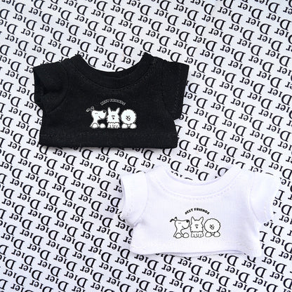 Only clothes] the first and second generation of LA cloth clothes Macaron vinyl toy doll plush pendant doll