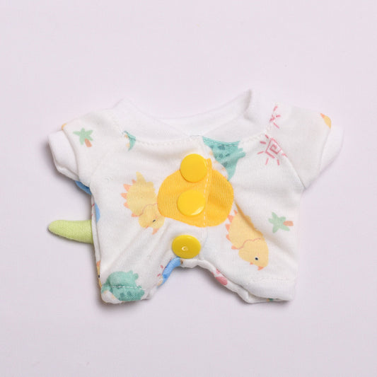 Labubu Keychain Clothes - Cute Dinosaur & Rabbit Jumpsuits for Pendant Dolls