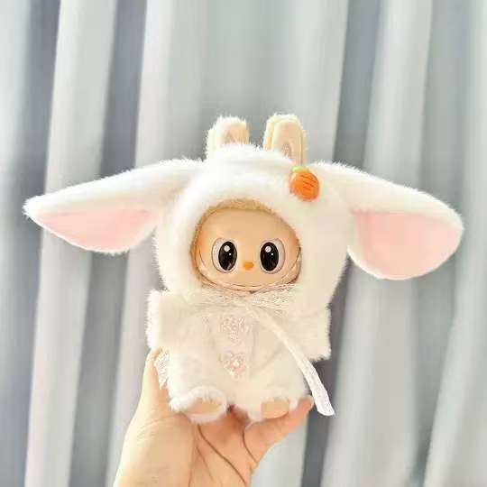 Only Selling Clothes] 17cm Pendant Blind Box Labubu Doll Clothes Keychain Labubu Doll One-Piece Clothes Cute