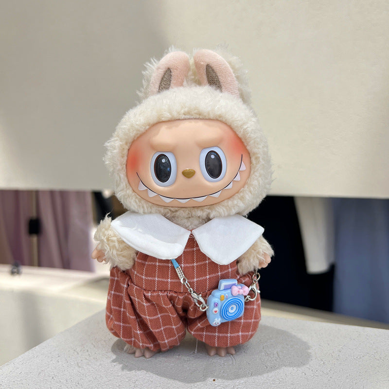 First and Second Generation Labubu Baby Clothes Pendant Labubu Clothes Baby Clothes Summer Skirt Jumpsuit Set Cute and Cute