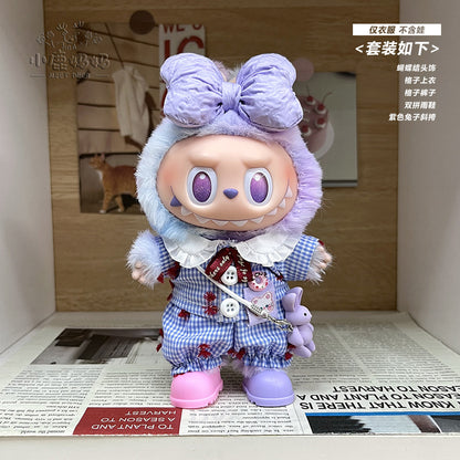 [Only for Baby Clothes] Labubu 3.0 Clothes with High Energy in Front, Lucky Labubu 3.0 Clothes, Trendy and Cool Overalls