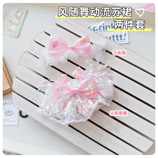 17cm Labubu Clothes Cute Butterfly Princess Dress Series Doll Heart-Beating Macaron Labubu Clothes Ready in Stock