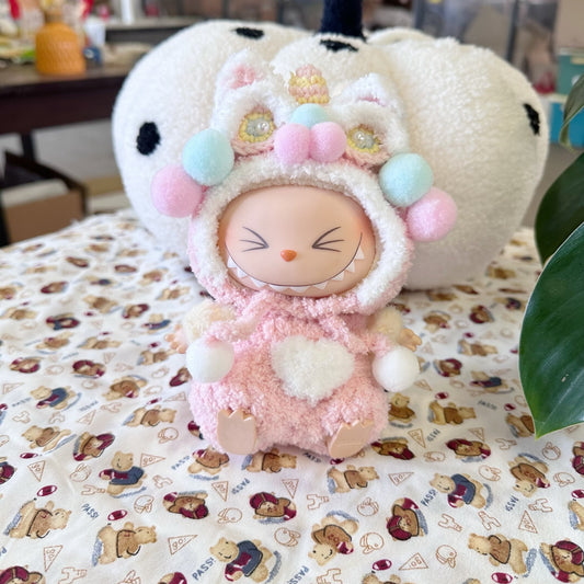 Only Clothes] Labubu New Year Clothes One or Two Generation Blind Boxes LABUBU Make Lion Dance Clothes for the New Year