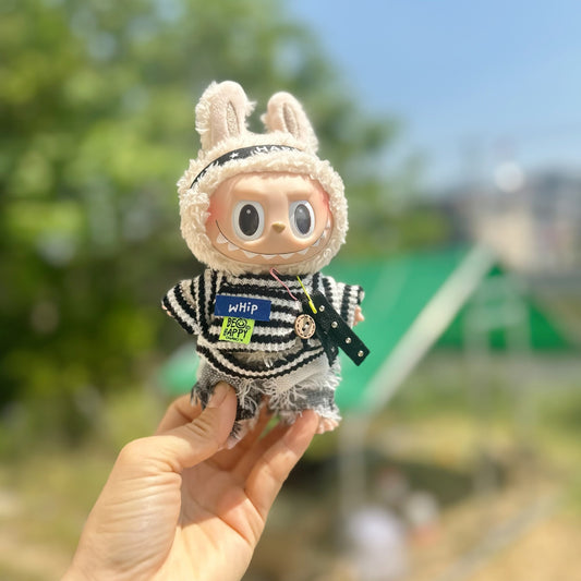 Only clothes] 15CM pull cloth spicy strip key chain pull cloth adventure suit hair band Denim skirt cute