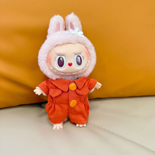 Clothes Only] One or Two Generation Blind Box Pendant Rab Cloth Clothes One-piece Work Suit LABUBU Cute for Work Clothes