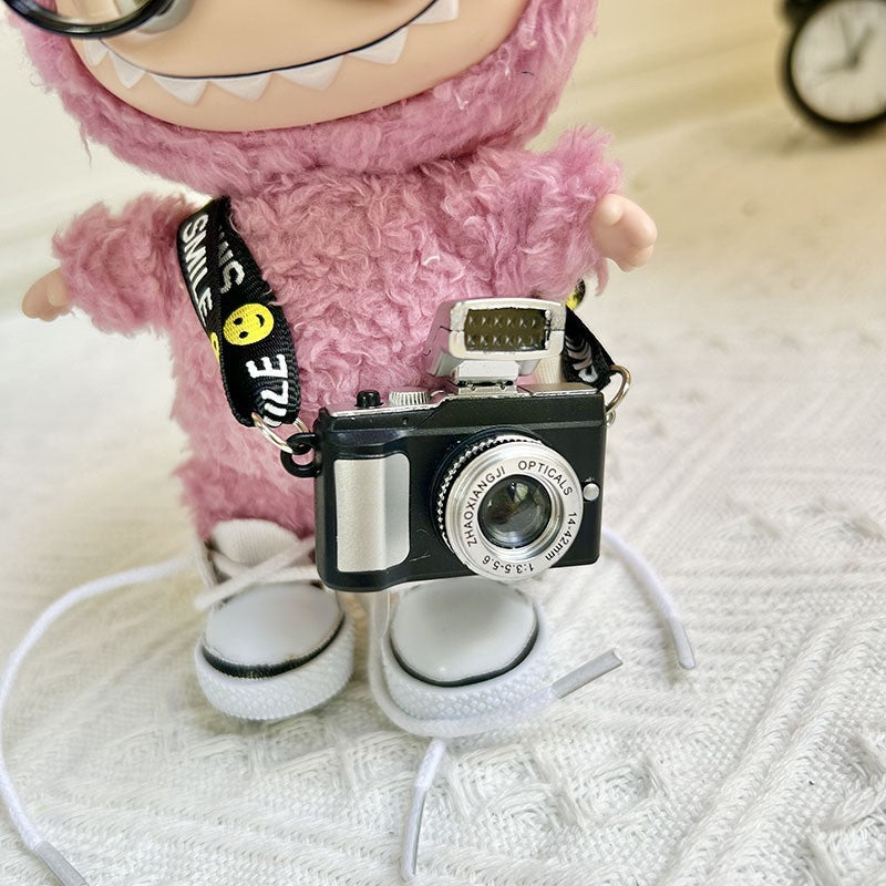Only clothes] 17cm blind box cloth cloth pendant doll hat camera kettle shoes accessories Labubu doll