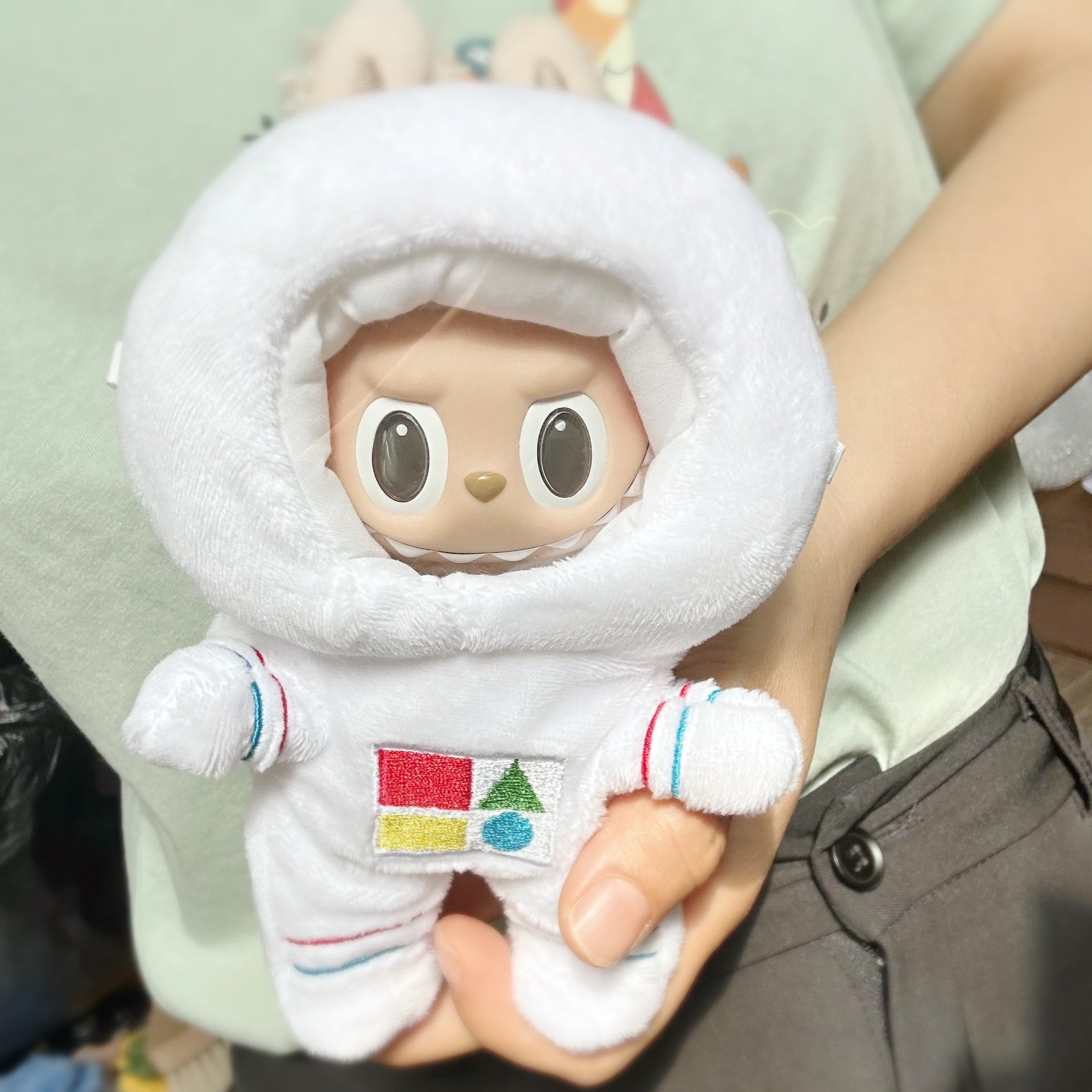 Only clothes] 17CM blind box cloth cloth clothes astronaut space suit suit LABUBU dust mask in stock