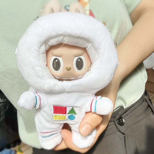 Only clothes] 17CM blind box cloth cloth clothes astronaut space suit suit LABUBU dust mask in stock