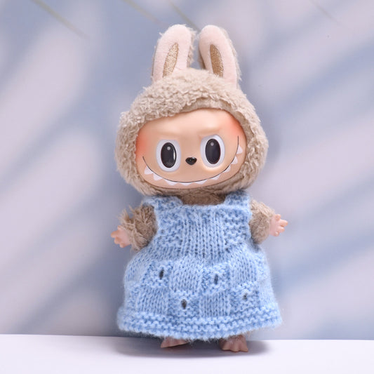 Labubu 2nd Gen Pendant Doll Wool Skirt & Bag Outfit - Baby Clothes Style