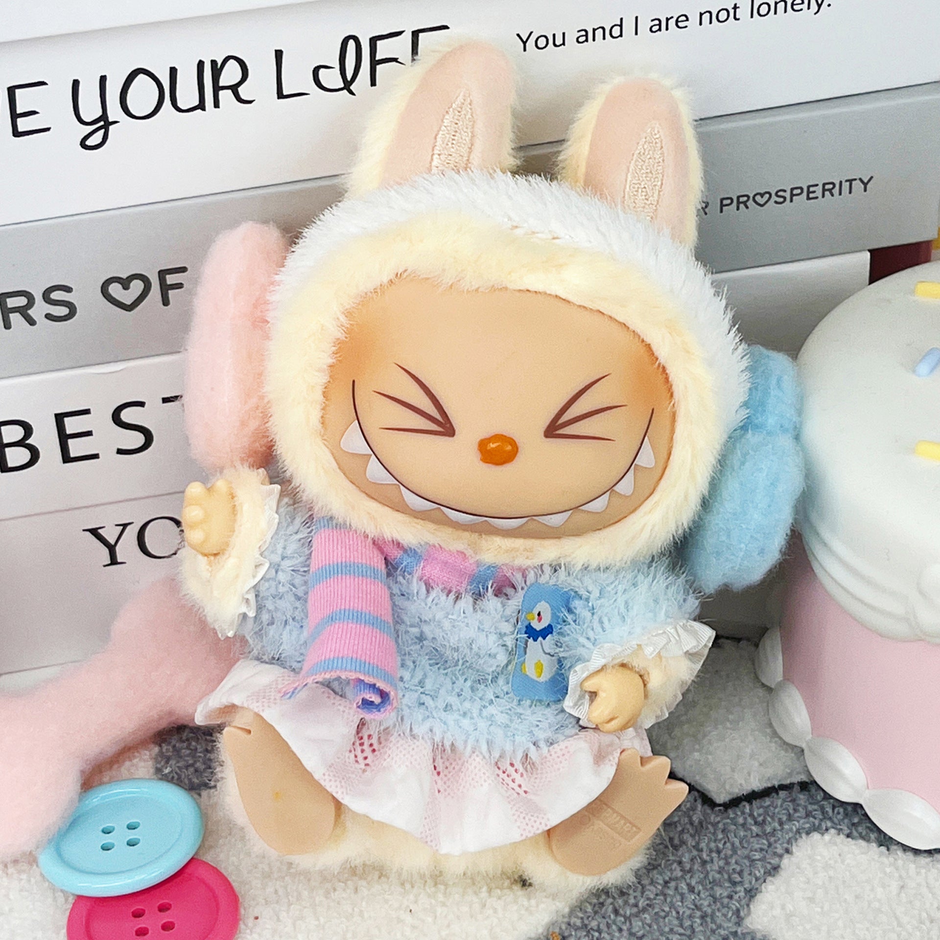 Labubu Doll Outfit Set - 17cm Vinyl Doll Clothes (Multiple Styles)