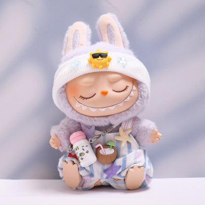 Only baby clothes] one, two and three generations of pendants labubu clothes coconut sunshine beach clothes cloth cloth for baby clothes