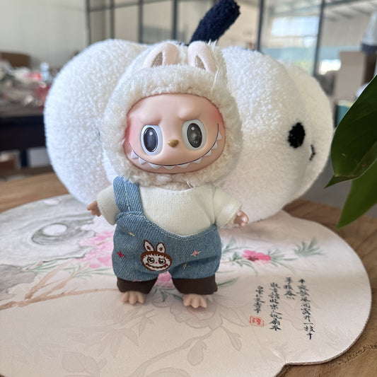 Only clothes] blind box pull cloth doll clothes LABUBU sit party doll suspenders puppy shirt suit