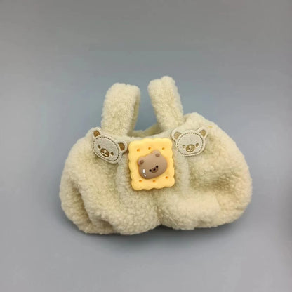 Only clothes] 17CM cloth clothes 15CM doll pink ball sweater bow shoes suit