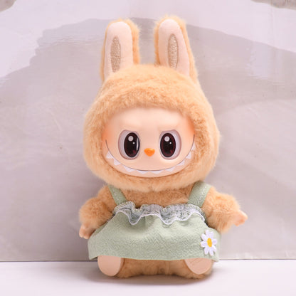 Only clothes] second generation blind box Labubu clothes pendant cloth cloth sit party series keychain doll dress