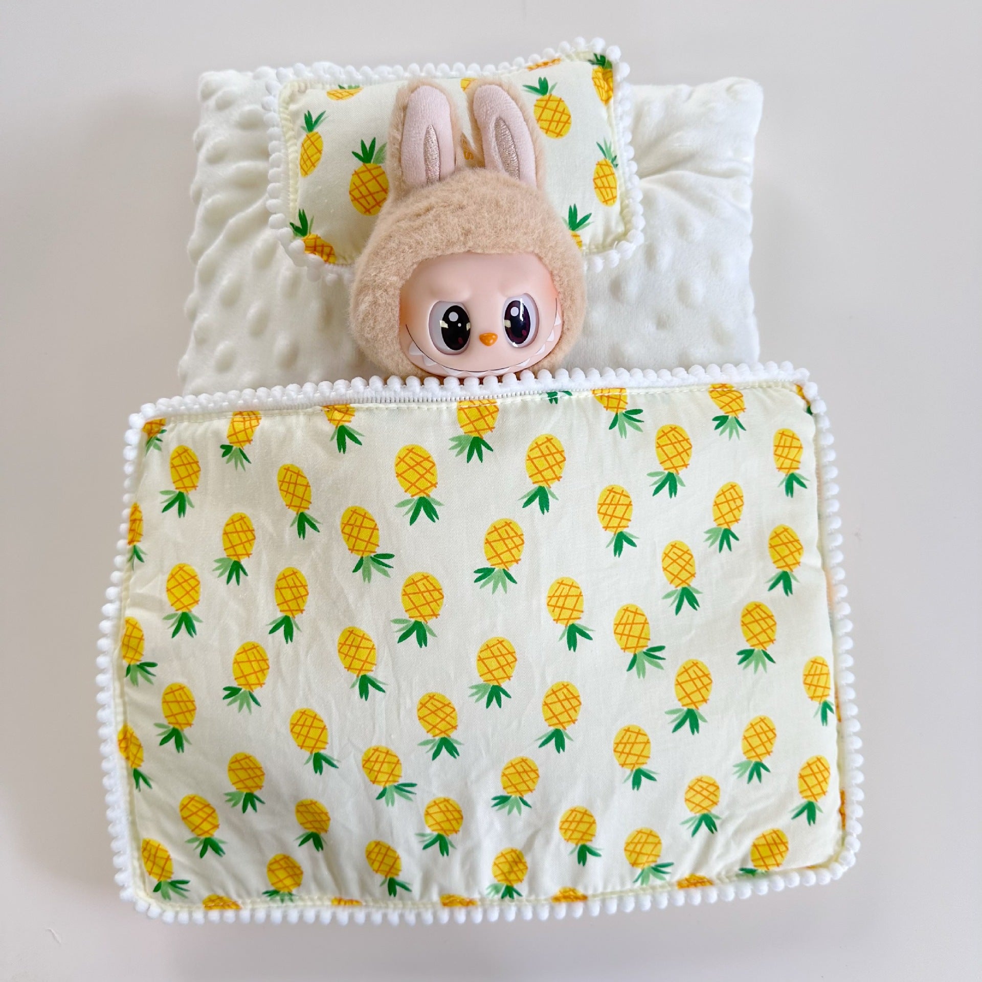 Bedding Only] One or Two Generation Blind Box Rab Sit Party Doll Doll Accessories LABUBU Bedding Pillow