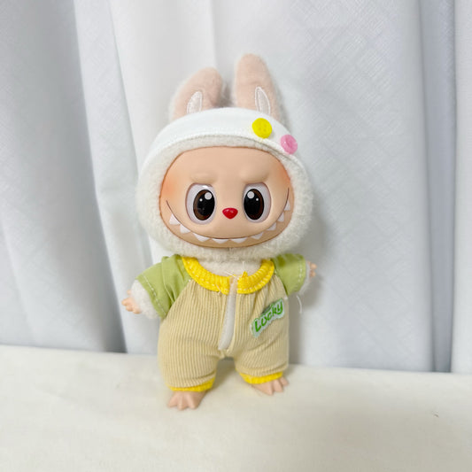 Clothes Only] First, Second and Third Generation Labubu Doll Clothes Pendants Labubu Replacement Cute Jumpsuit Set Cute