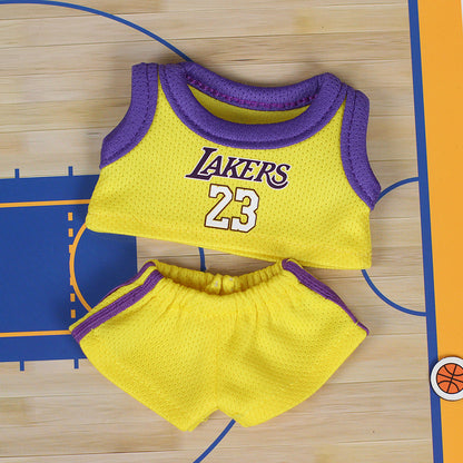 17cm Labubu Doll Clothes 15cm Cotton Doll Clothes Basketball Uniform Labubu Macaron Doll Clothes Jersey