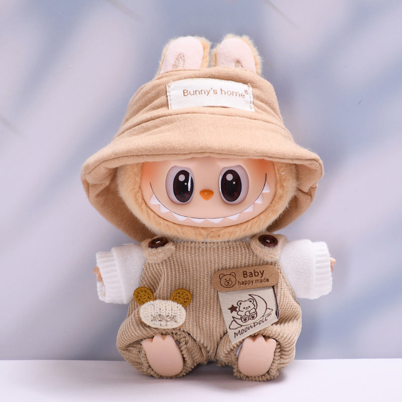 Only clothes] one or two generation pendant labubu moon bear suspenders sit labubu change baby clothes