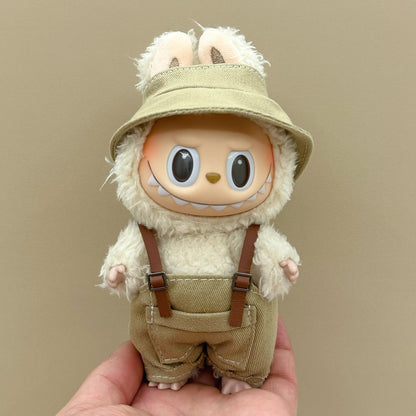 labubu doll clothes 17cm pull cloth clothes blind box doll skirt suit cute dress toy cross-border wholesale