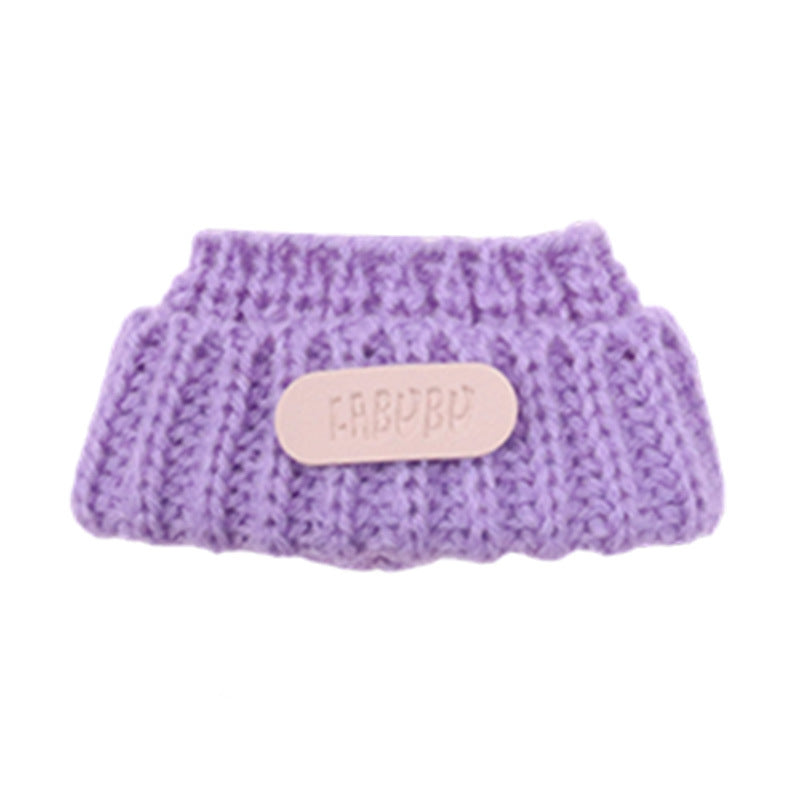 Hat Only] First and Second Generation Blind Box Labubu Sitting Party Doll Clothes Pendant Scarf Hat Sweater Suit