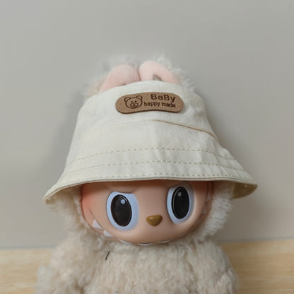 17cm Labubu Pendant Hat Labubu Fisherman Hat 10cm Cotton Doll Hat Doll Dress-Up Accessories